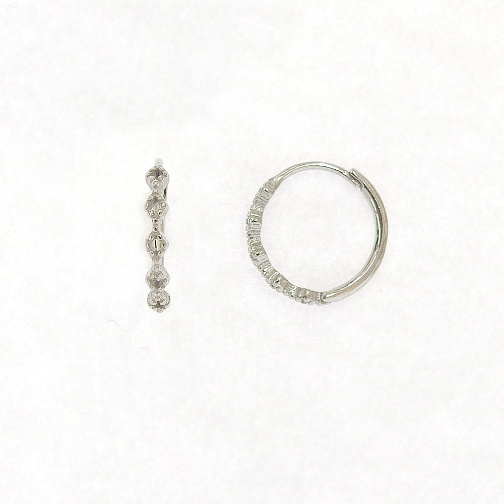 ステンレス フープピアス