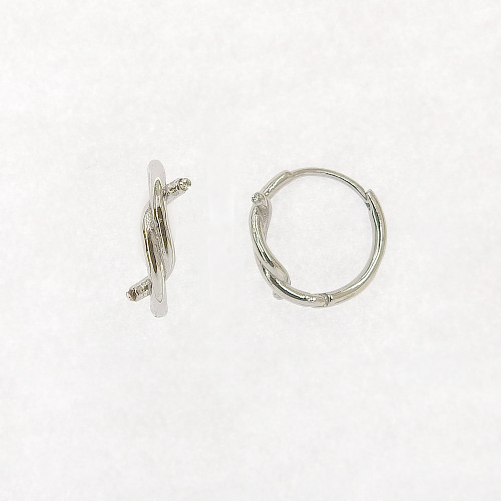 ステンレス デザインフープピアス