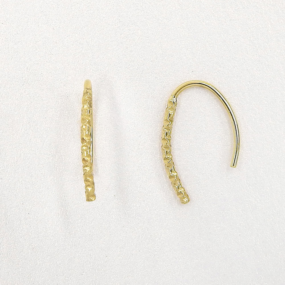 ステンレス キャッチレス デザインピアス ピアス フック シンプル 金属アレルギー対応 itam