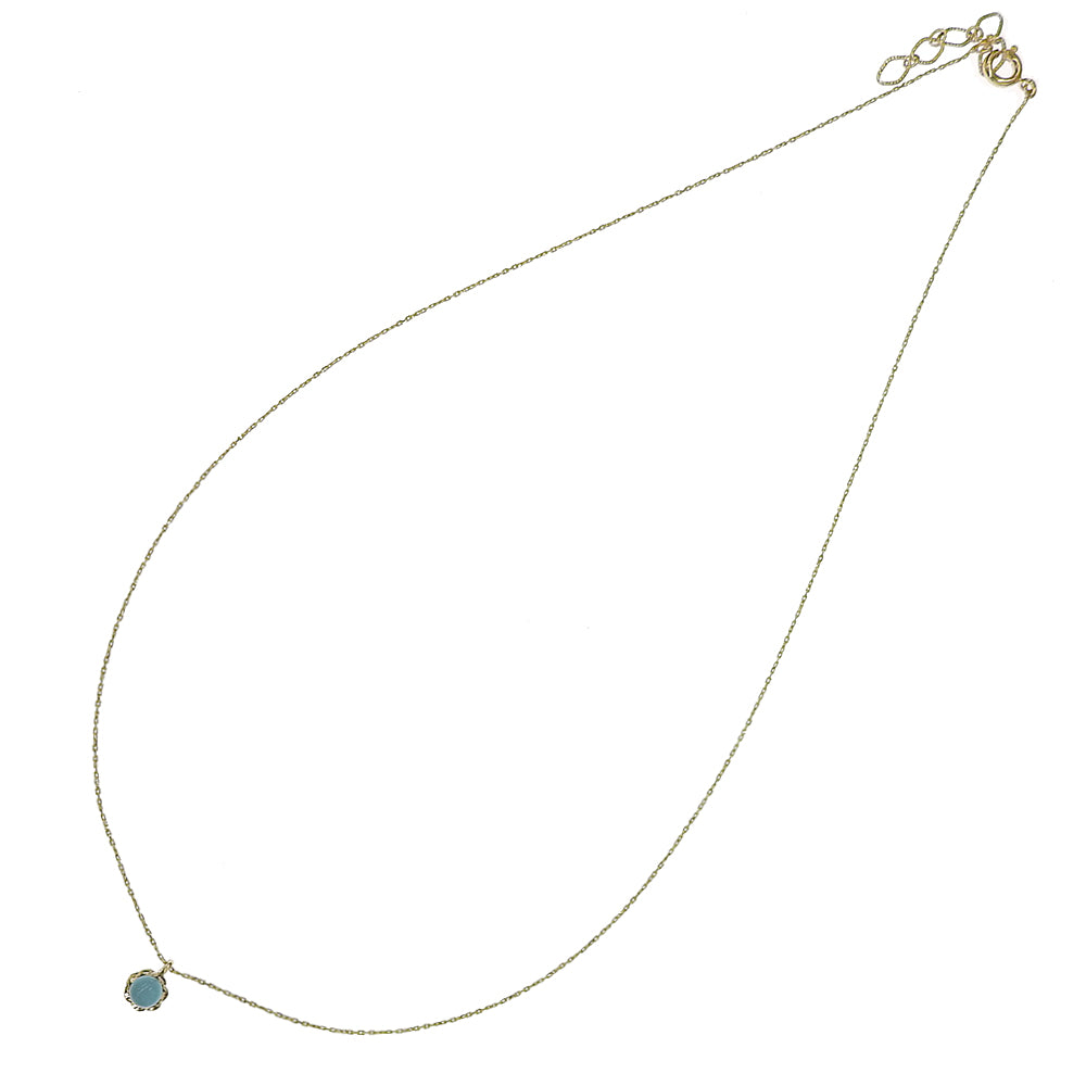 ターコイズ プチパール ネックレス 涼しげ シンプル 金属アレルギー対応 日本製 itam