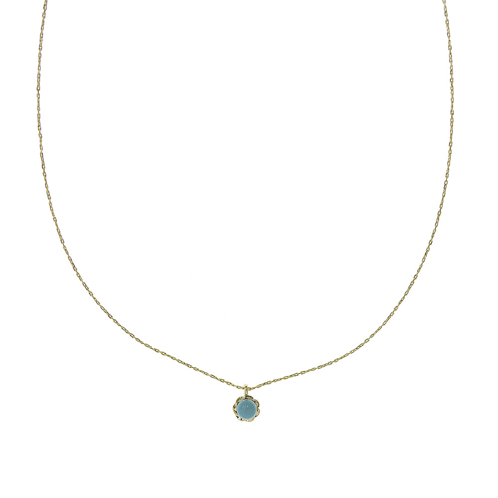 ターコイズ プチパール ネックレス 涼しげ シンプル 金属アレルギー対応 日本製 itam