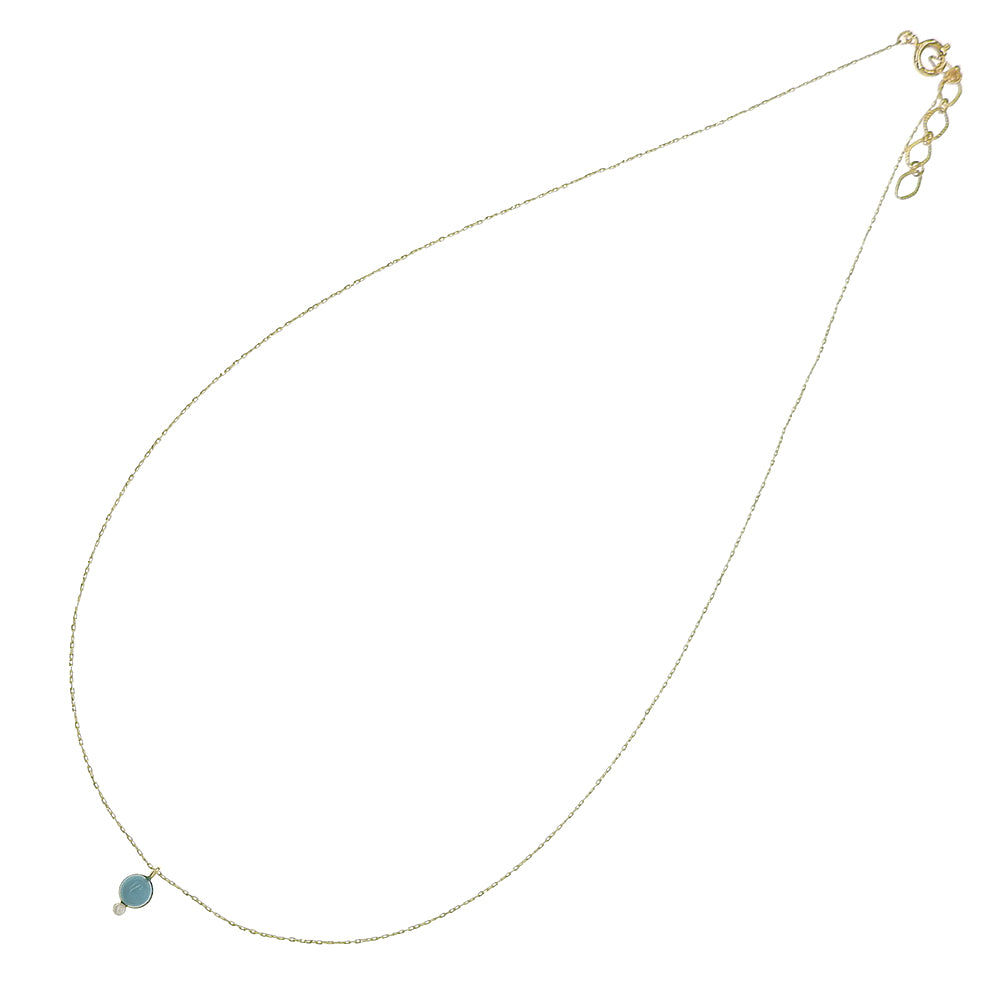 ターコイズ プチパール ネックレス 涼しげ シンプル パール 金属アレルギー対応 日本製 itam