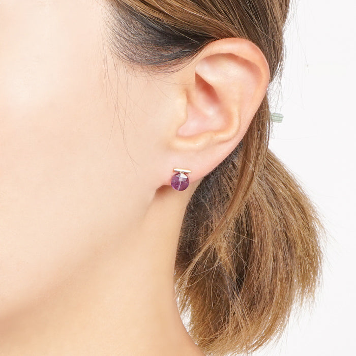 【2月 誕生石】アメジスト ピアス