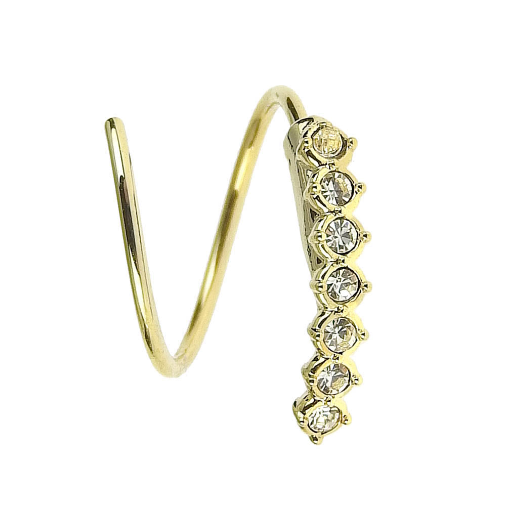 スパイラルダブルピアス