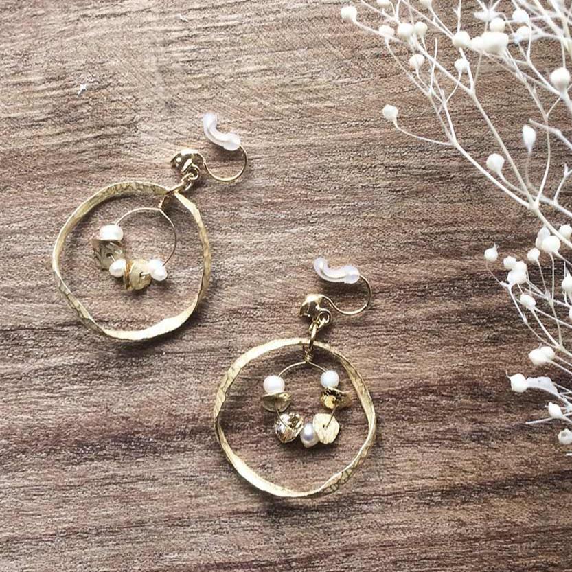 ニュアンスサークル ノンホールピアス