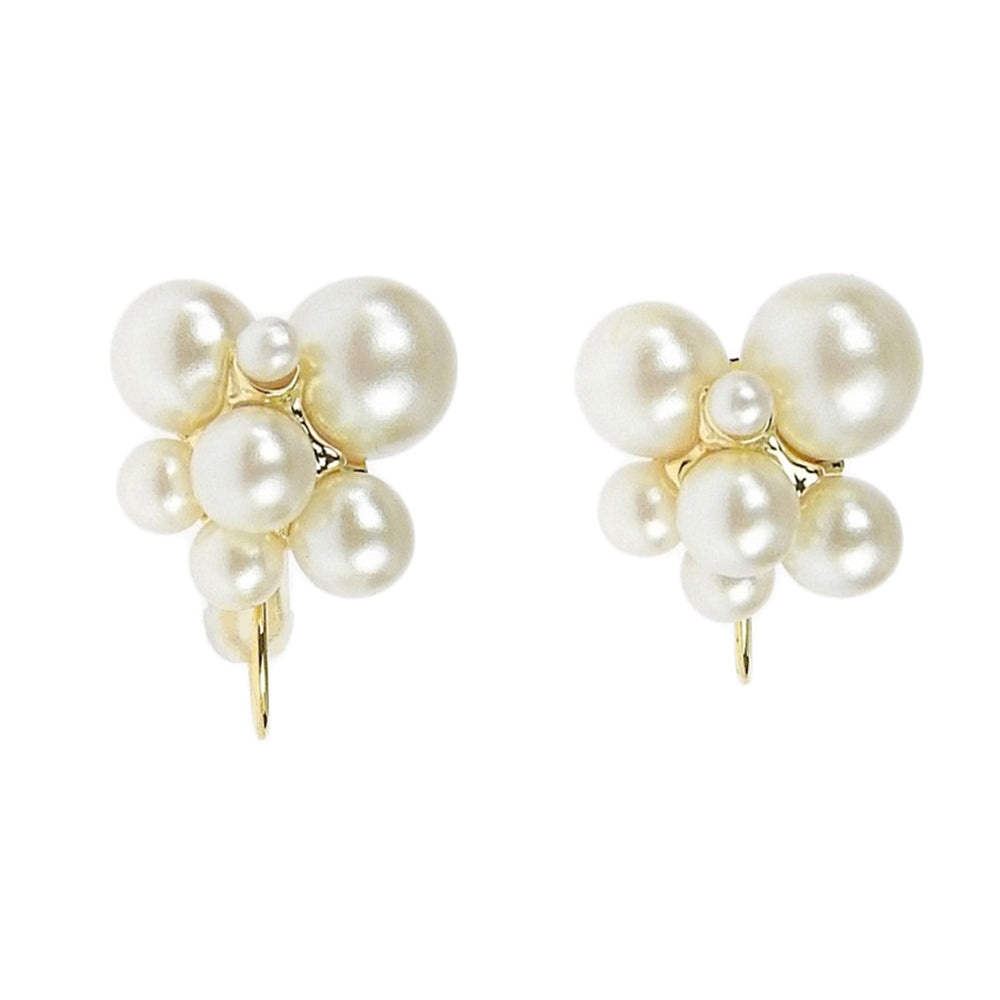 パール ノンホールピアス 痛くない イヤリング 金属アレルギー対応 日本製 itam ピアスみたいに見える