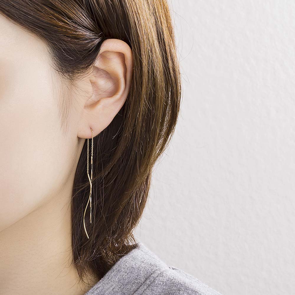 ロングチェーンピアス