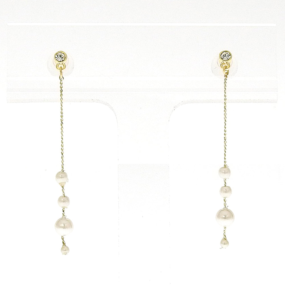 パールストーン セラミックポストピアス