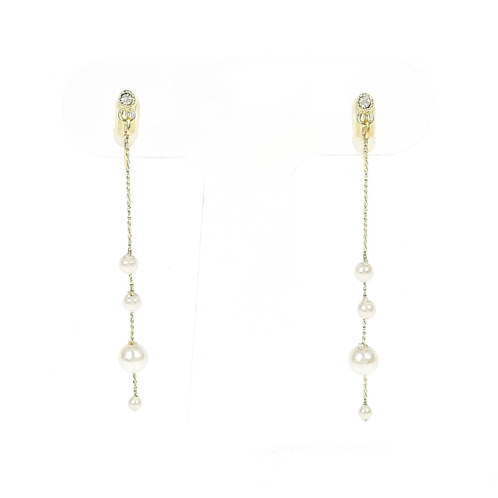 4連パールノンホールピアス