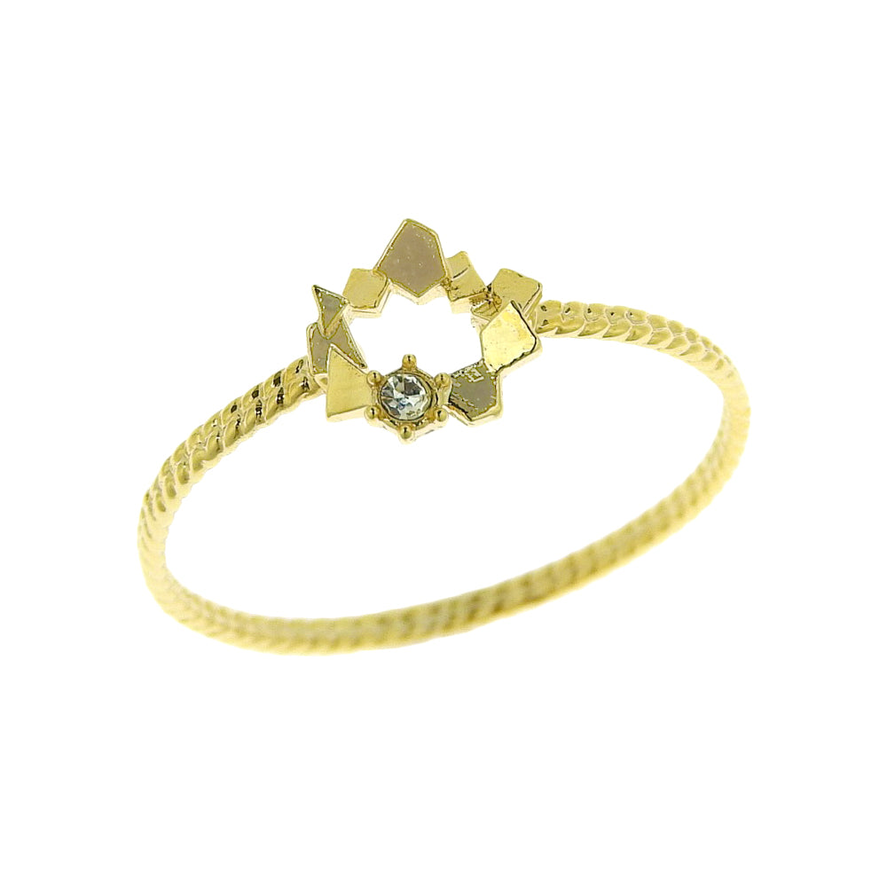 クリスタルガラス サークル リング #11