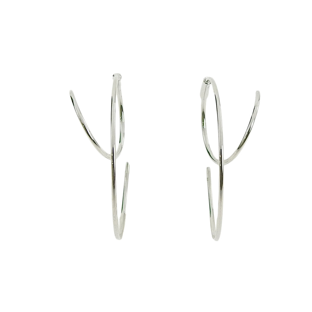 スパイラルダブルピアス