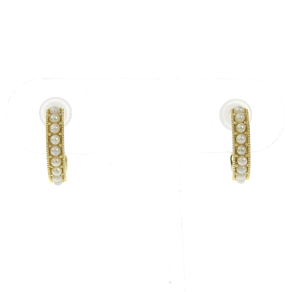【itam人気商品】パールフープ セラミックポストピアス