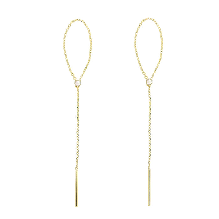 パールチェーンピアス