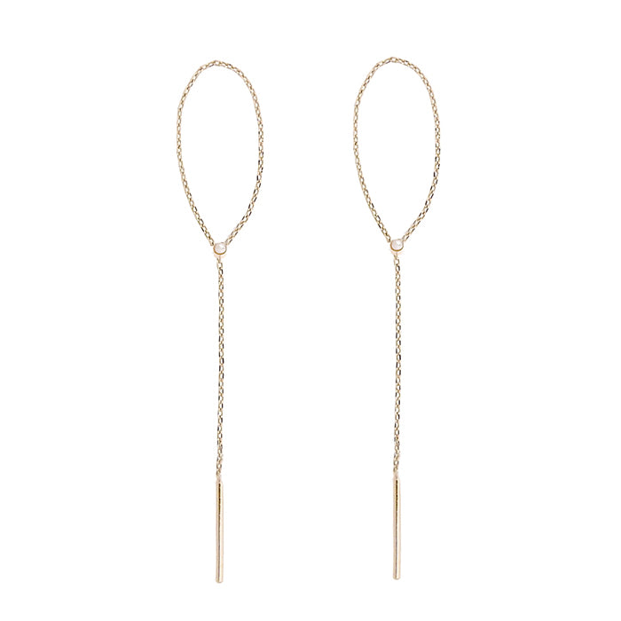 パールチェーンピアス