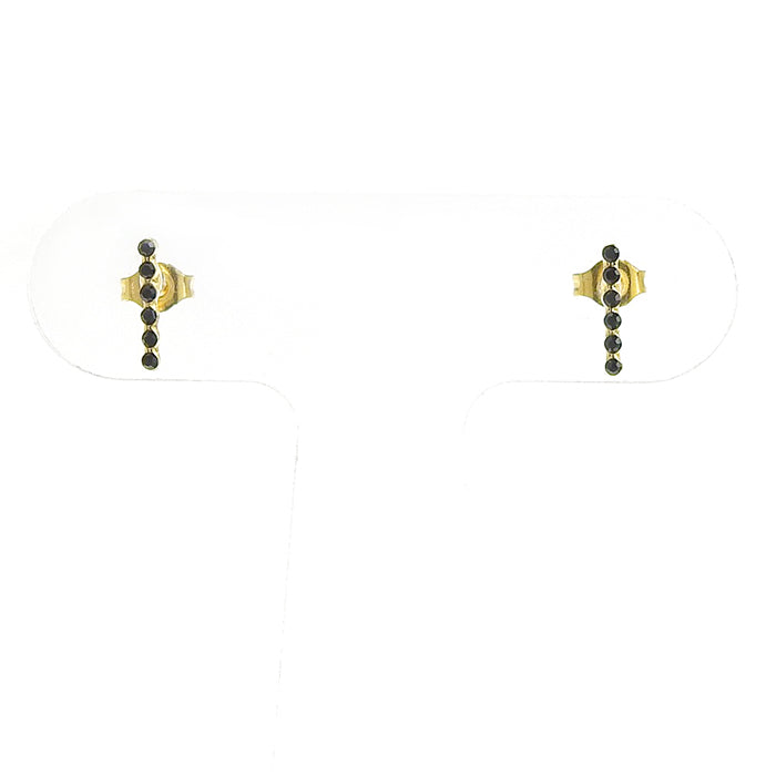 6連ストーンピアス