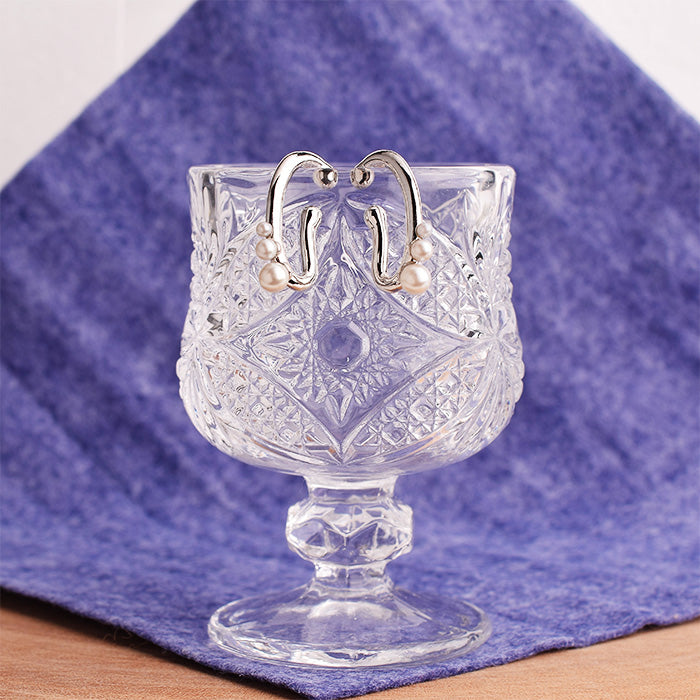 パールフックイヤリング