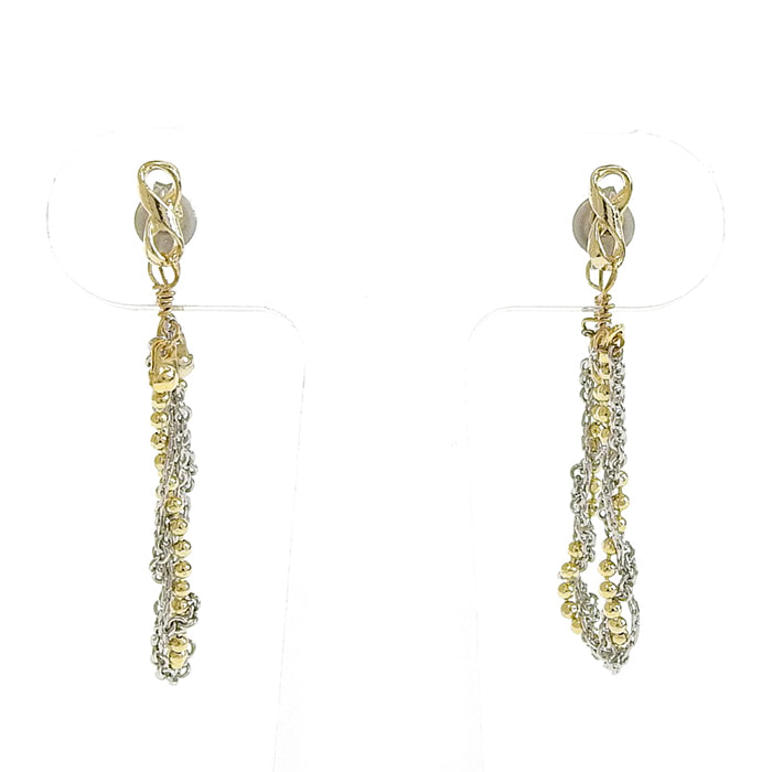 デザインチェーンピアス