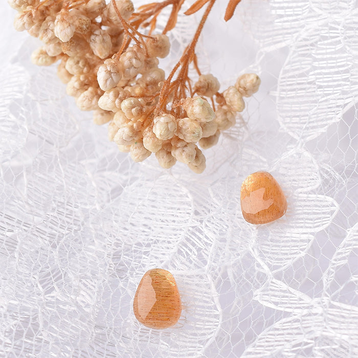 一粒天然石 セラミックポストピアス