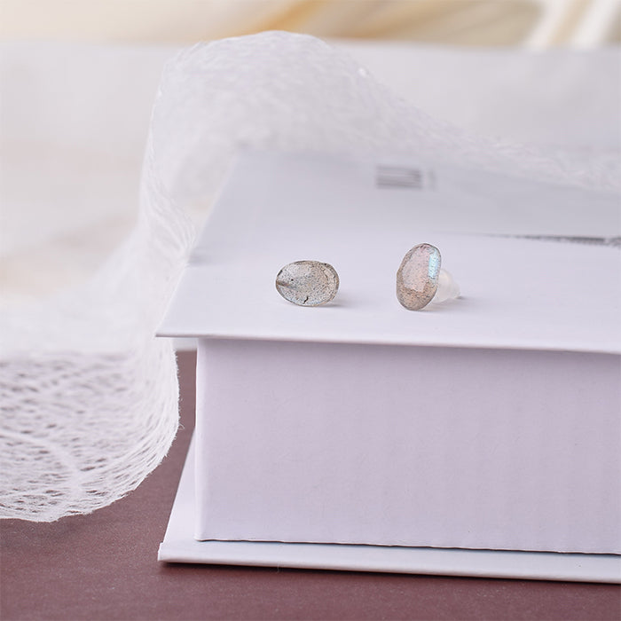 一粒天然石 セラミックポストピアス