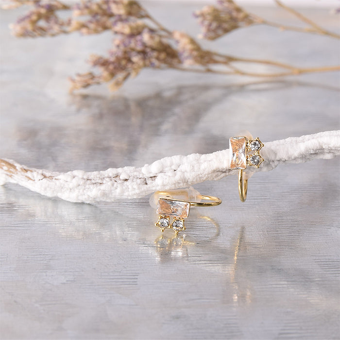 キュービックジルコニア ノンホールピアス