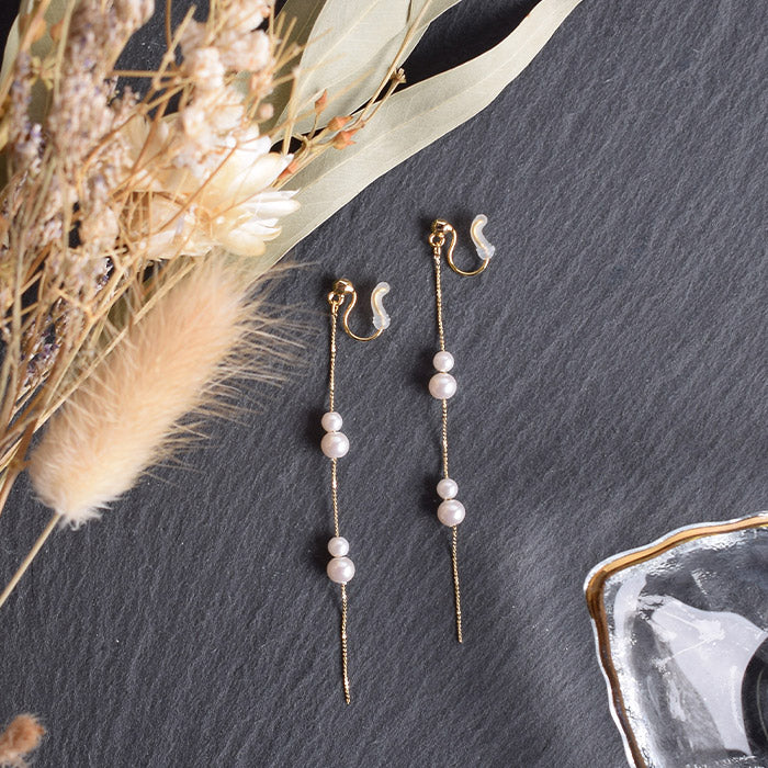 パールノンホールピアス