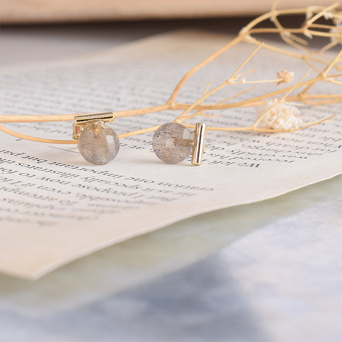 【11月 誕生石】ラブラドライト ピアス