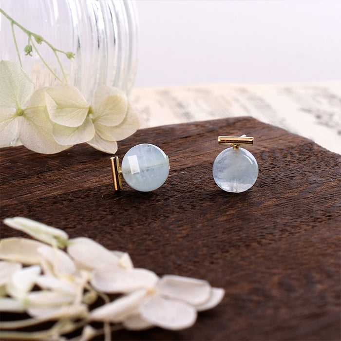 【3月 誕生石】アクアマリン ピアス