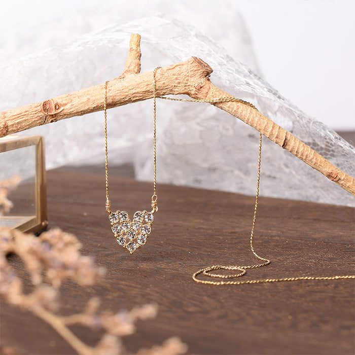 ハートビジュー ネックレス