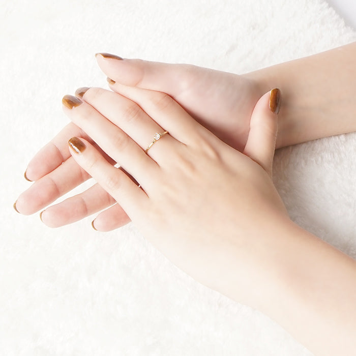 Natural stone×Sterling silver ハーキマーダイヤモンドリング