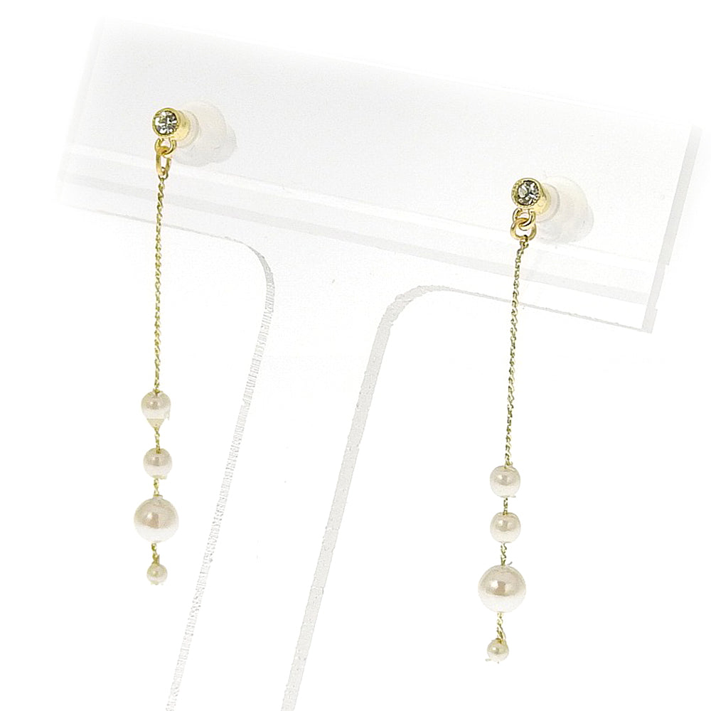 パールストーン セラミックポストピアス