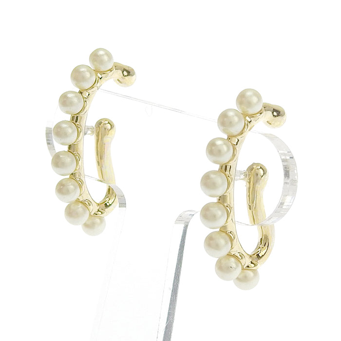 パールフックイヤリング