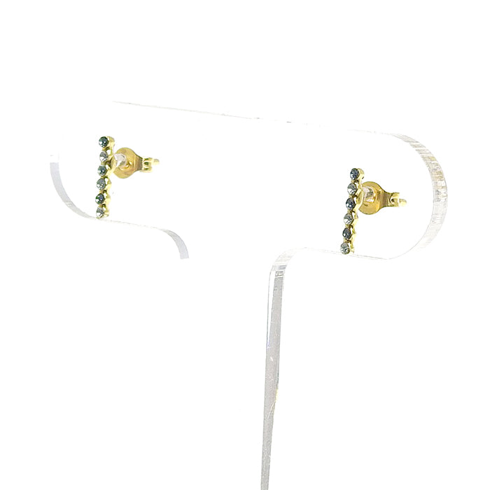 6連ストーンピアス