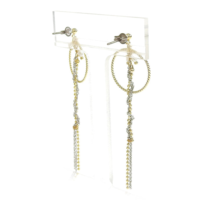 淡水パールロングチェーン ピアス