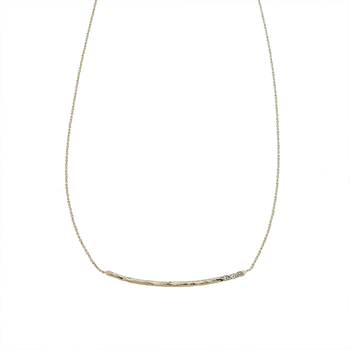 ヌードゴールドストーンネックレス