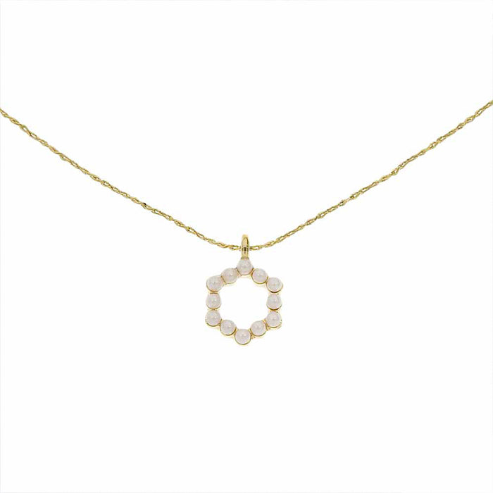 六角形 パールネックレス