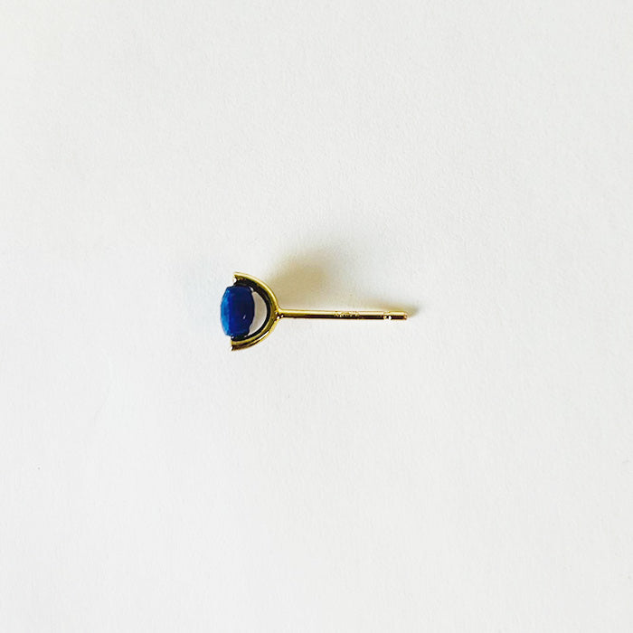 【12月 誕生石】Natural stone ラピスラズリ シングルピアス