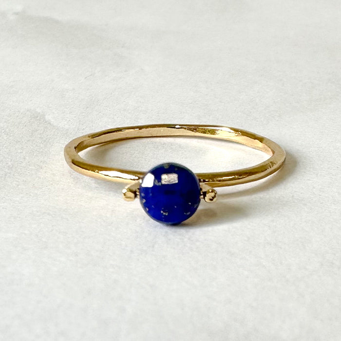 【12月 誕生石】Natural stone×Sterling silver ラピスラズリリング #11