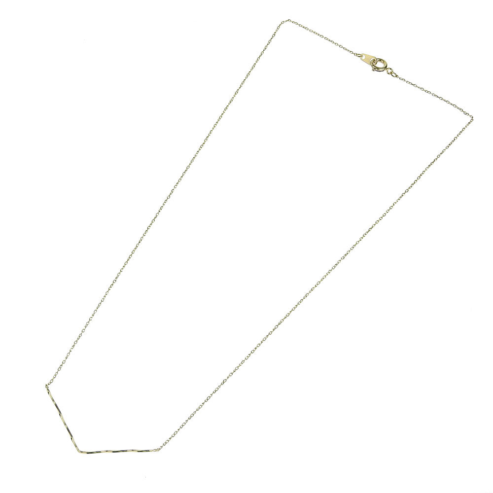 Vラインゴールドネックレス