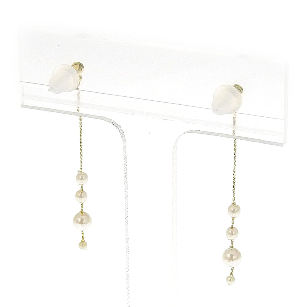 パールストーン セラミックポストピアス