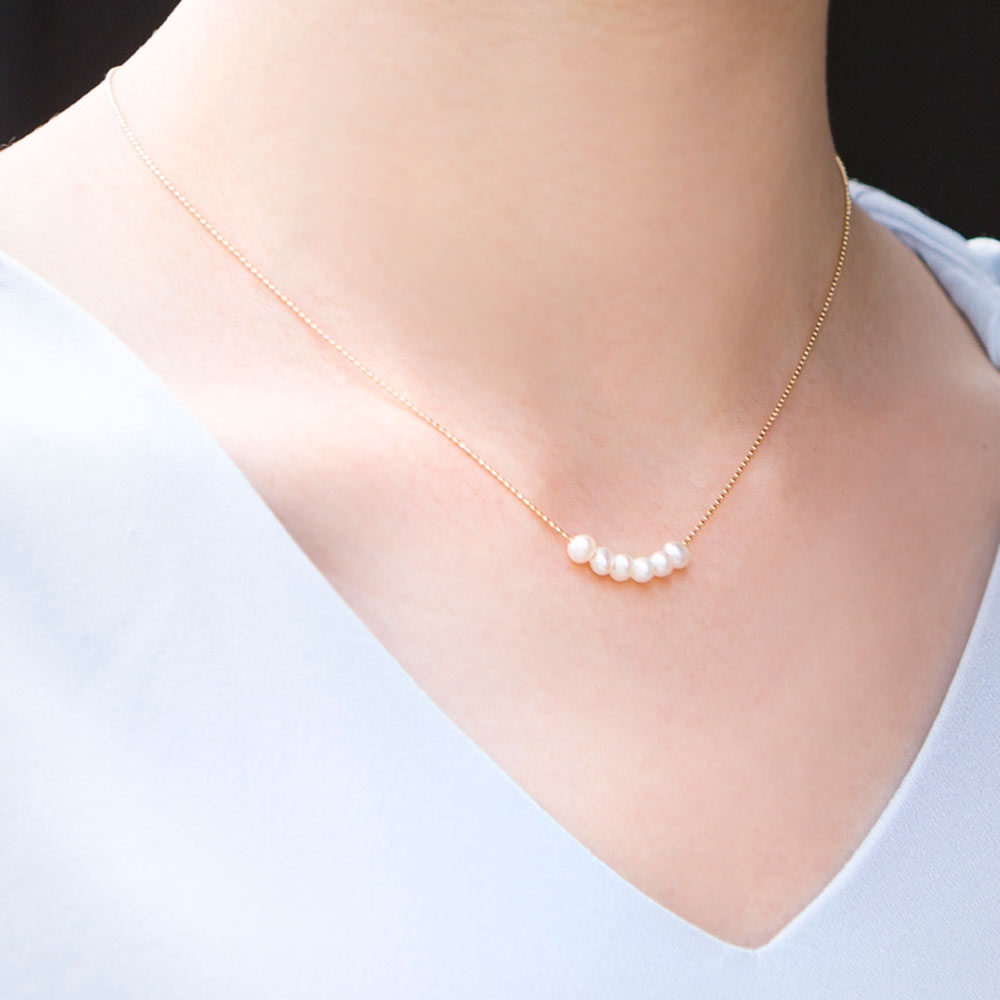 K10 淡水パールネックレス