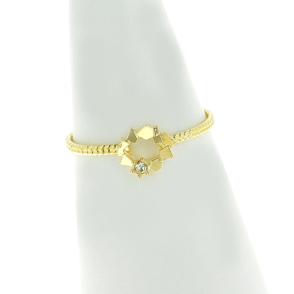 クリスタルガラス サークル リング #11