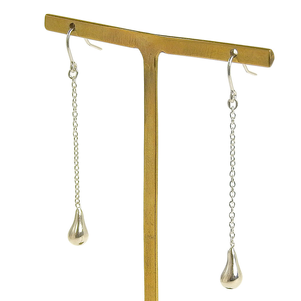 ドロップ シルバーロングピアス Drop choue SV925