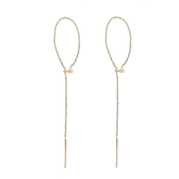 パールチェーンピアス