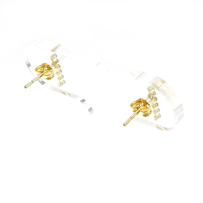 6連ストーンピアス