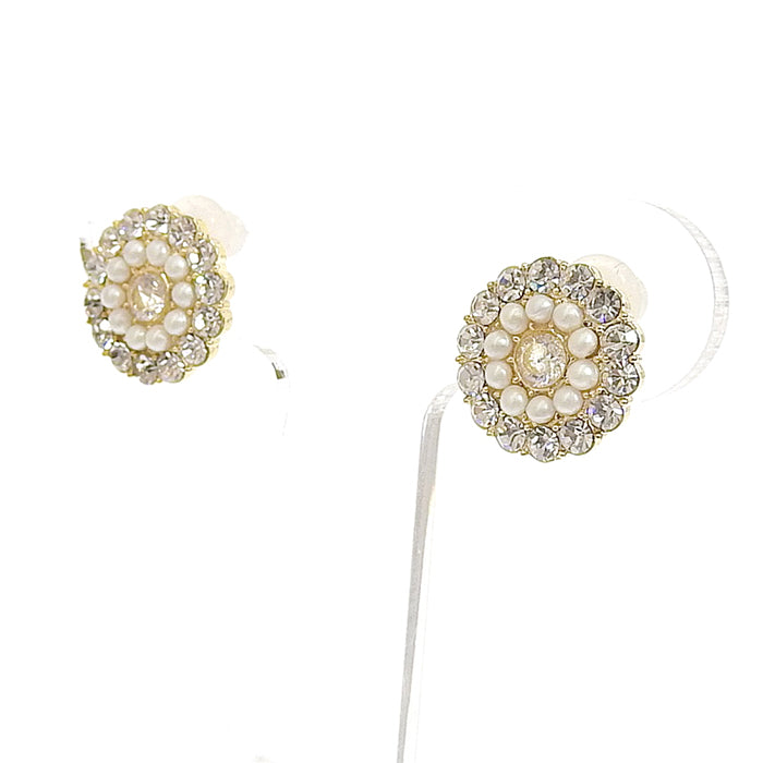 ビジューセラミックポストピアス