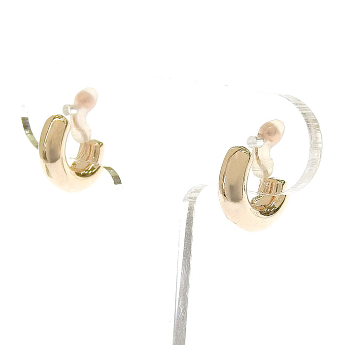 ヌードゴールド フープ ノンホールピアス 痛くない イヤリング 金属アレルギー対応 日本製 itam ピアスみたいに見える