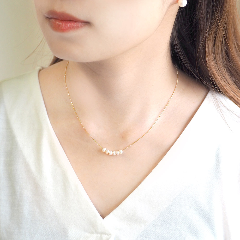 K10 淡水パールネックレス