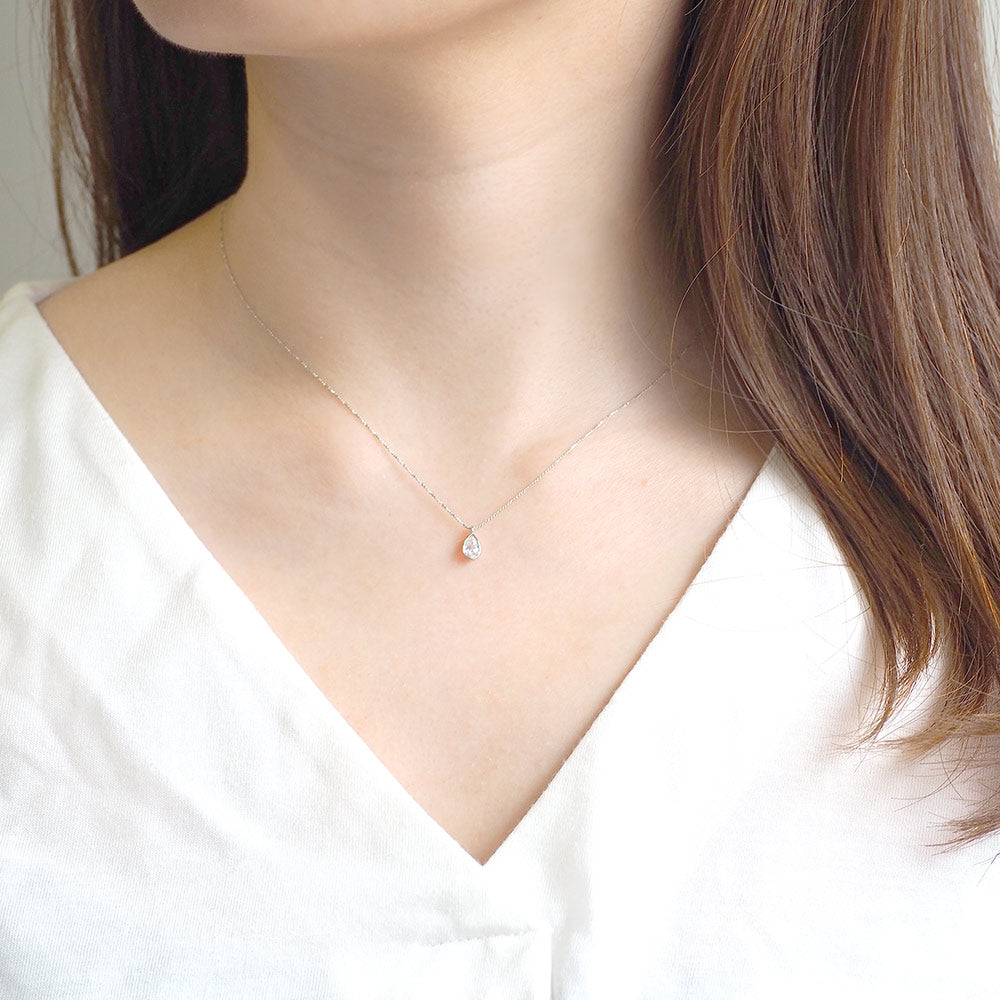 ティアドロップ ネックレス