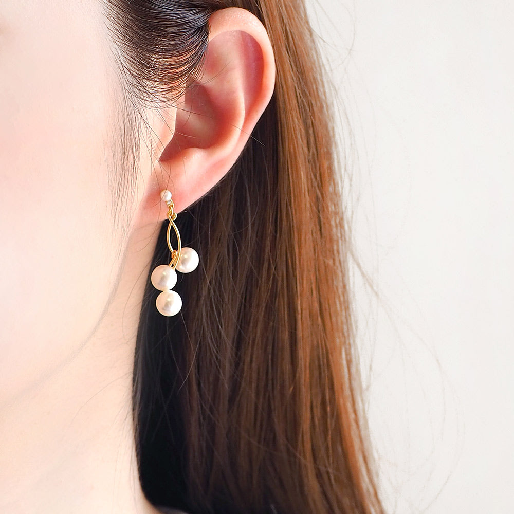 パールノンホールピアス