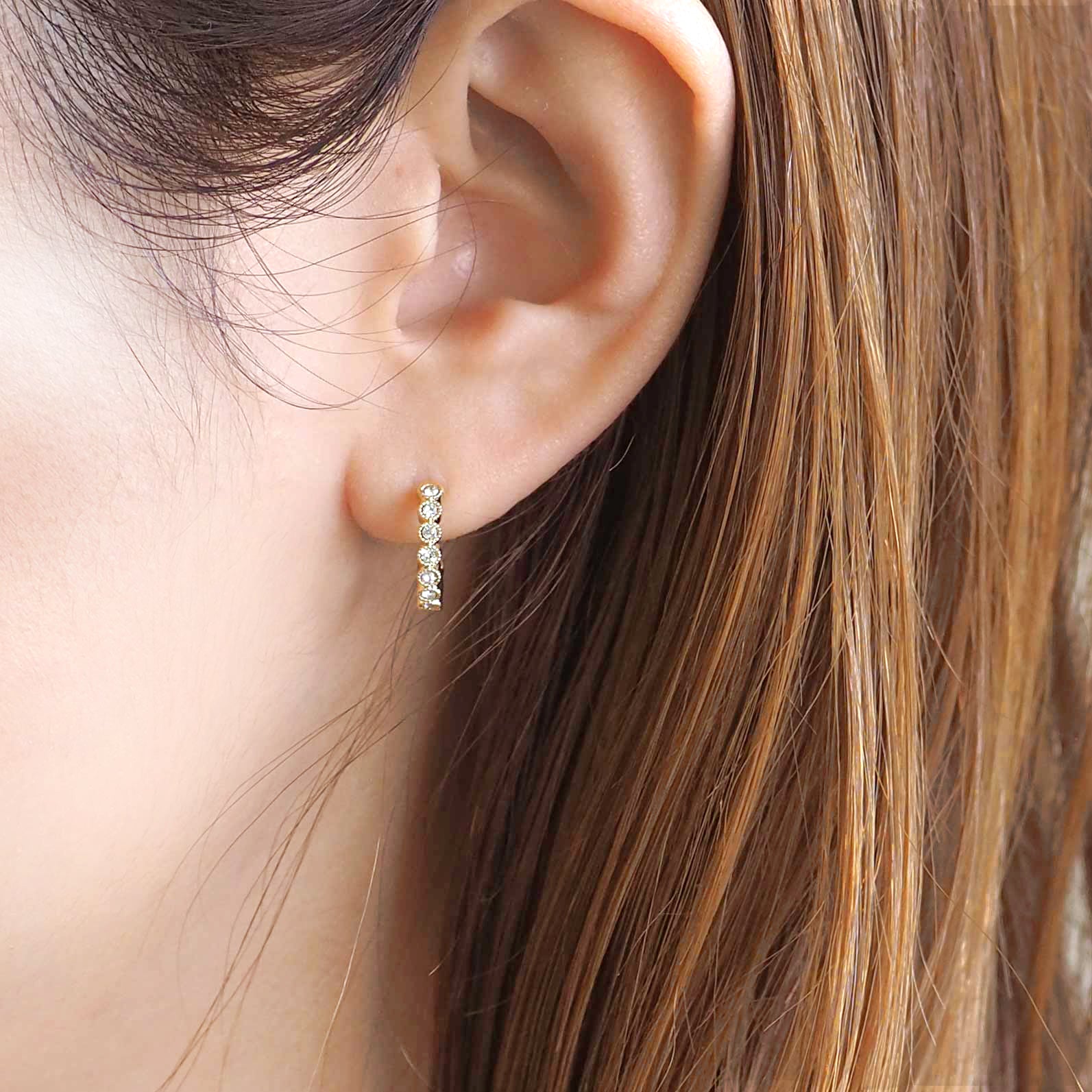 【itam人気商品】フープ セラミックポストピアス